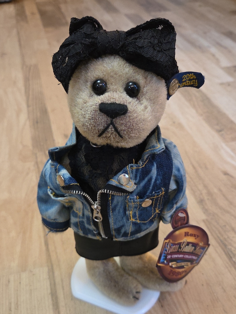 Vintage Brass Button Bears 1980's Roxy 20th Century Collectibles